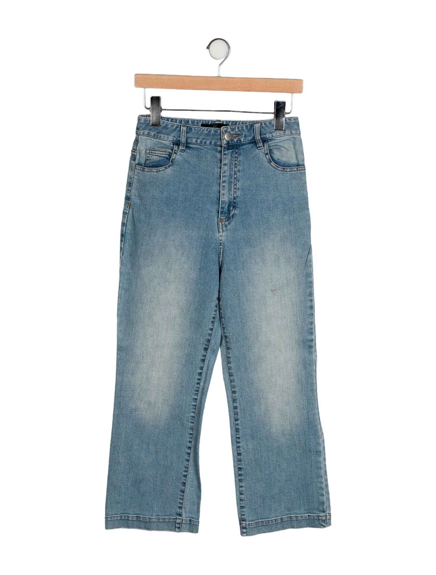 Tibi High-Rise Wide Leg Jeans