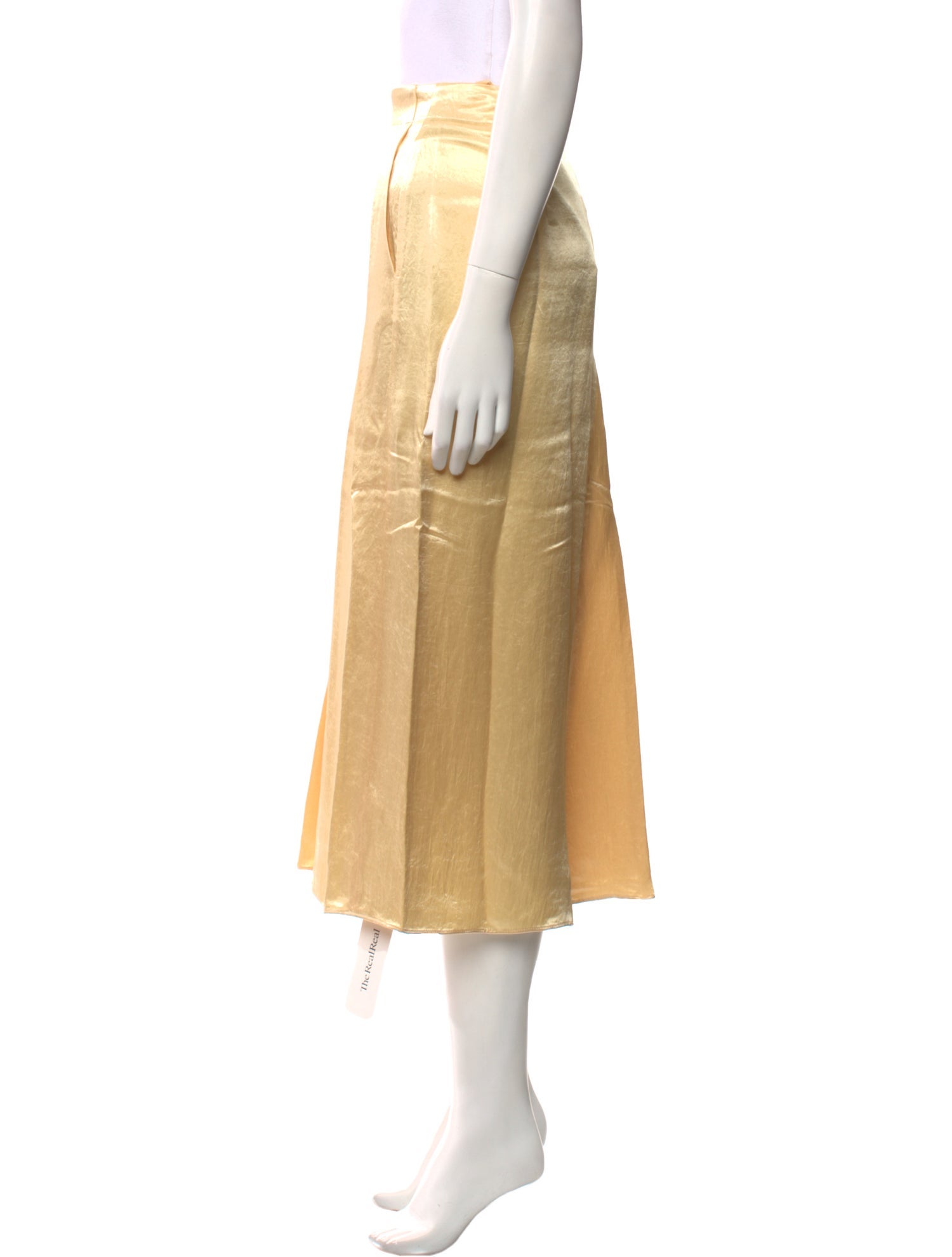 Tibi Satin Midi Length Skirt