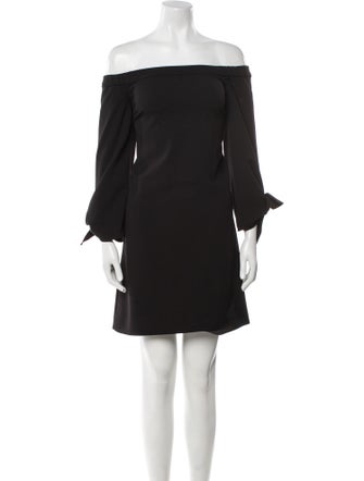 Tibi Off-The-Shoulder Mini Dress