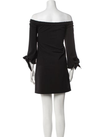 Tibi Off-The-Shoulder Mini Dress