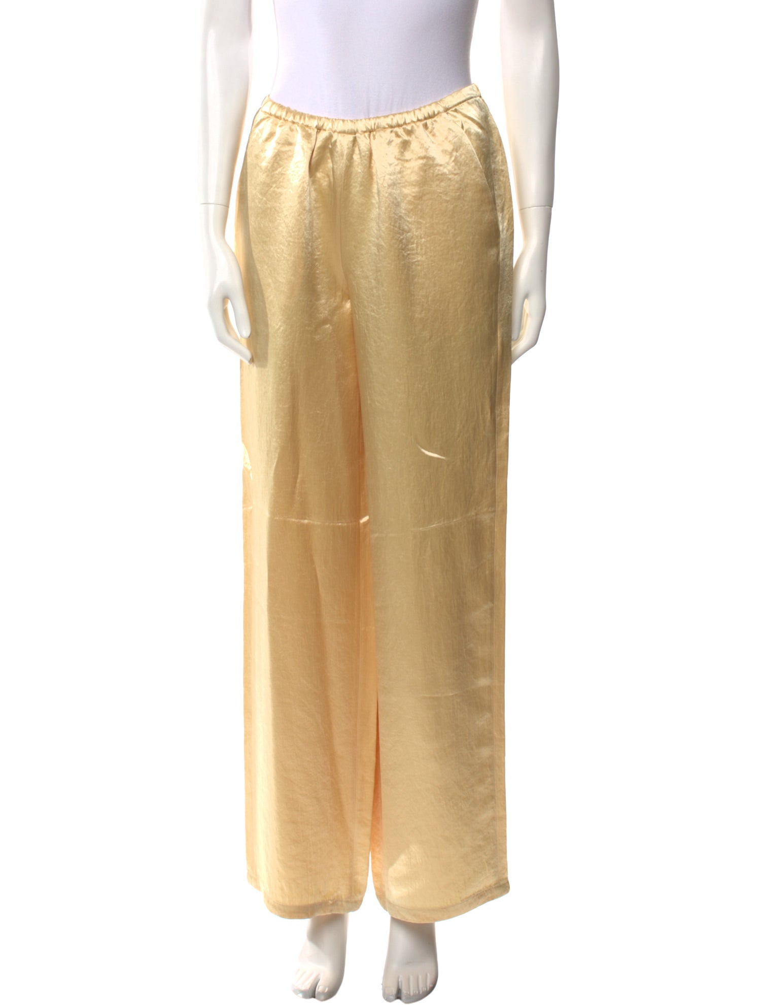 Tibi Satin Wide Leg Pants