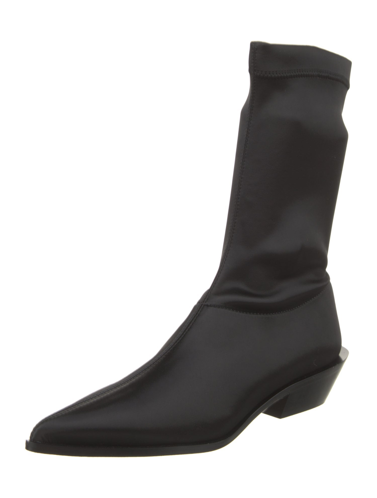 Tibi Satin Sock Boots