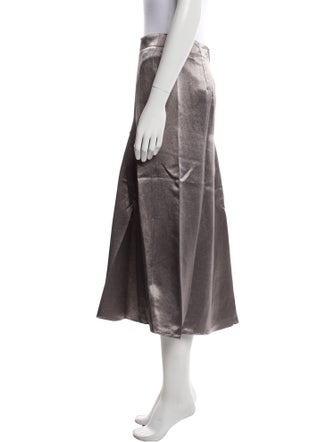 Tibi Satin Midi Length Skirt