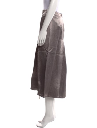 Tibi Satin Midi Length Skirt
