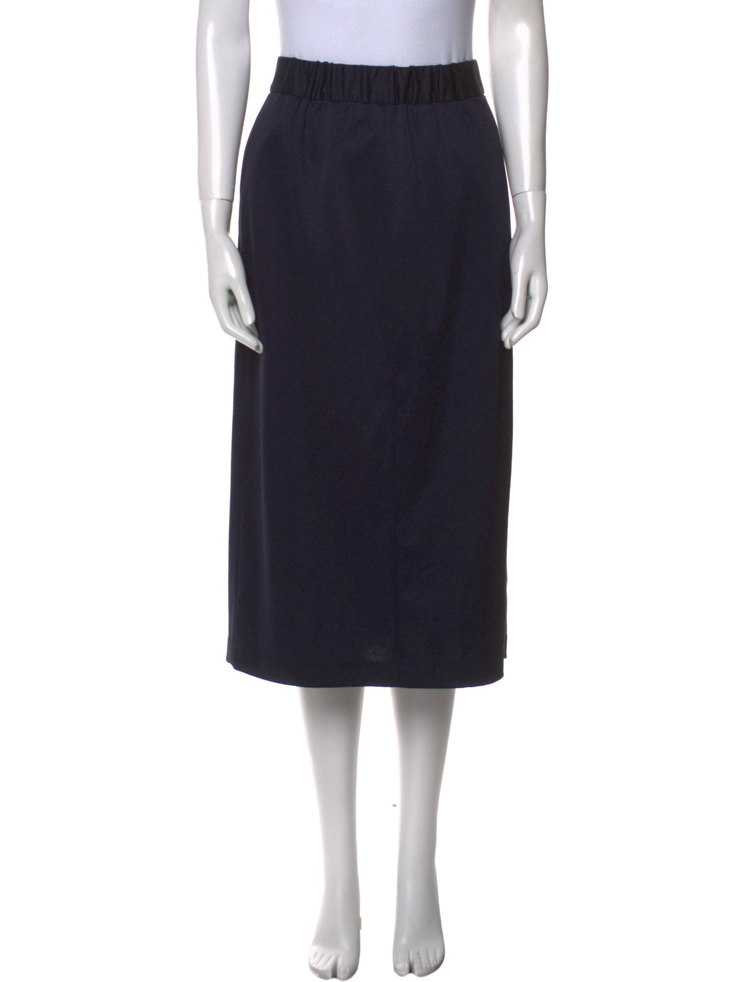 Tibi Pleated Accents Midi Length Skirt