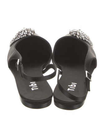 Tibi Satin Crystal Embellishments Lace-Up Boots