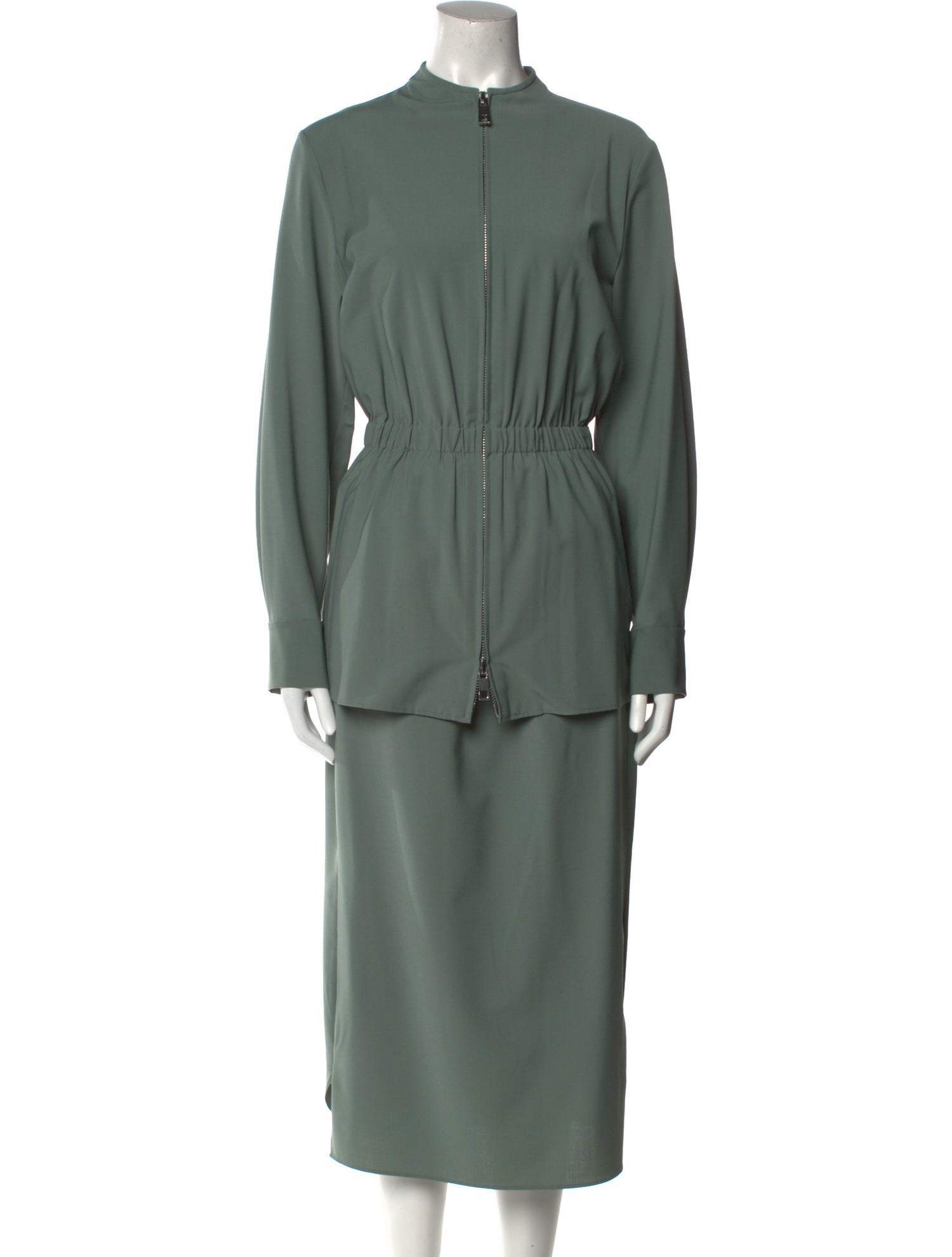 Tibi Mock Neck Long Dress