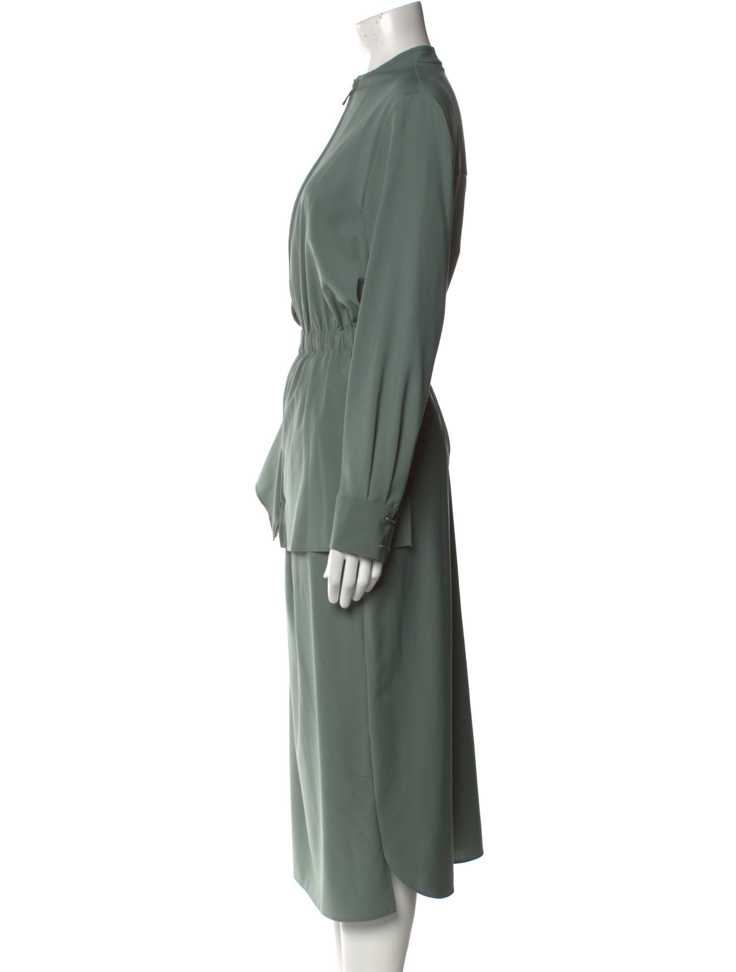 Tibi Mock Neck Long Dress