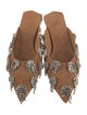 Tibi Suede Crystal Embellishments Mules