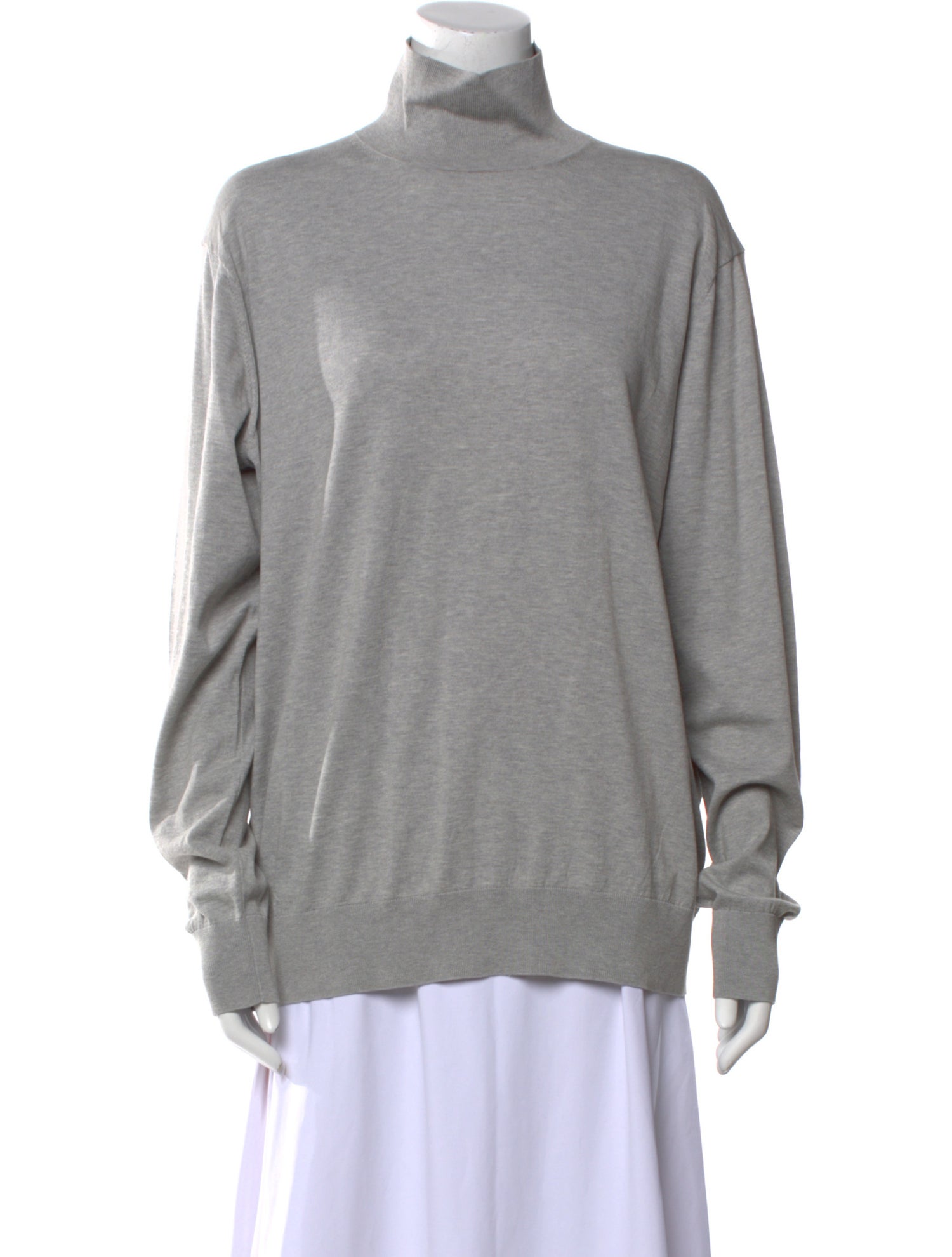 Tibi Turtleneck Long Sleeve Pullover