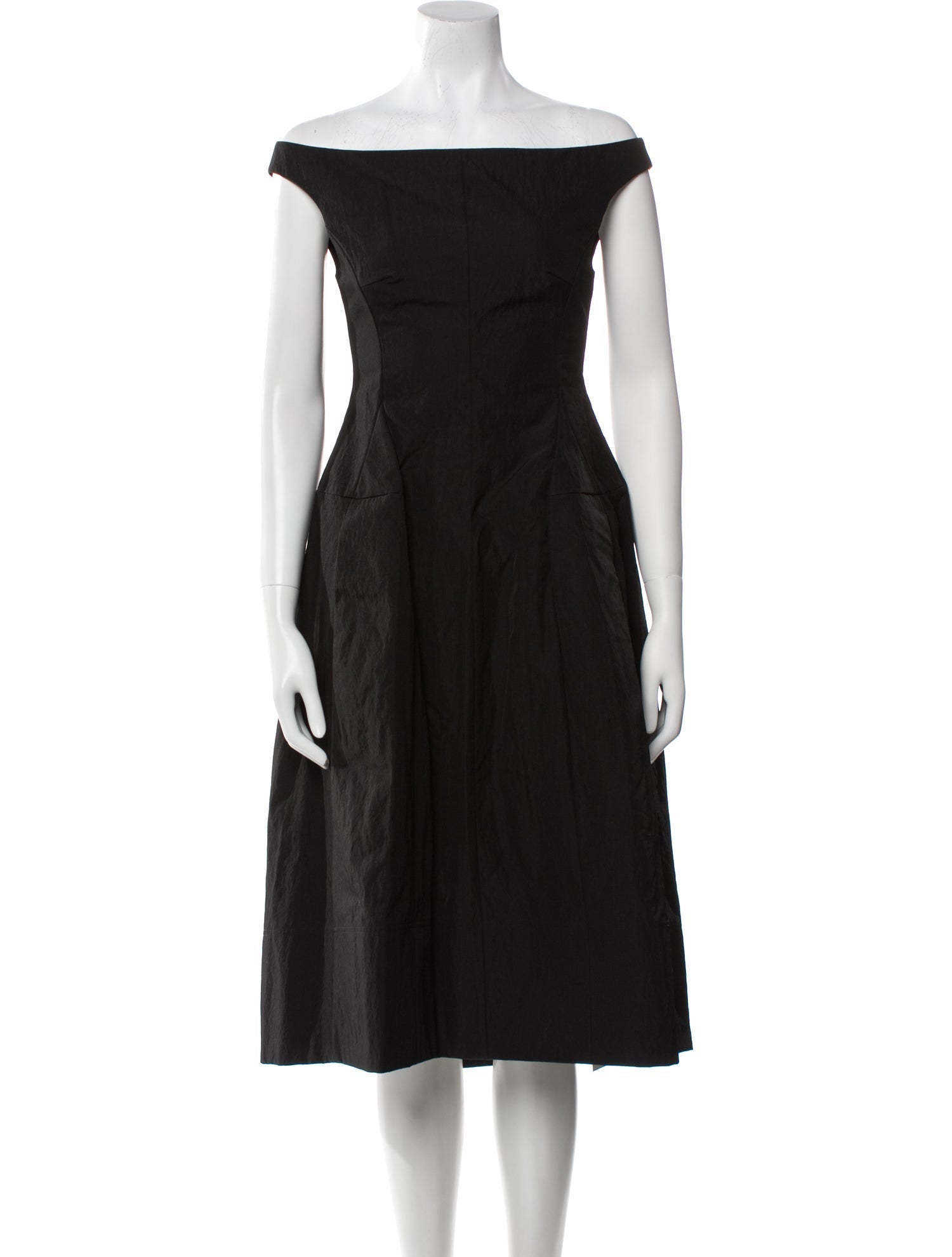 Tibi Off-The-Shoulder Midi Length Dress w/ Tags