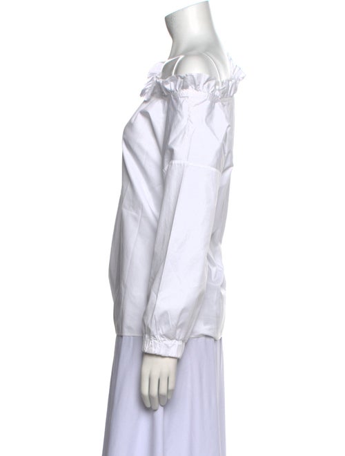 Tibi Asymmetrical Long Sleeve Top