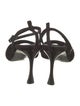 Tibi Suede Leather Trim Embellishment Sandals