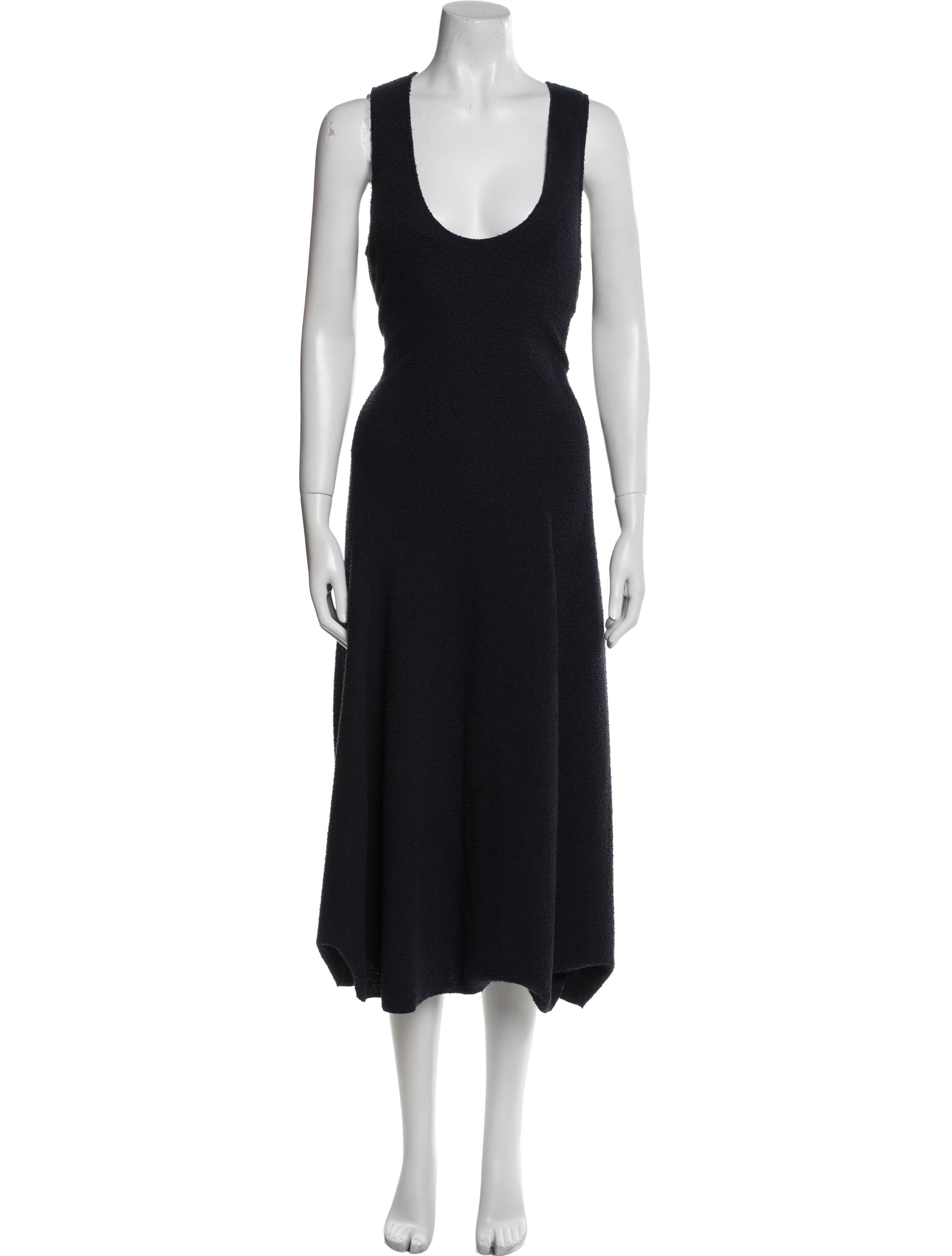 Tibi Scoop Neck Long Dress