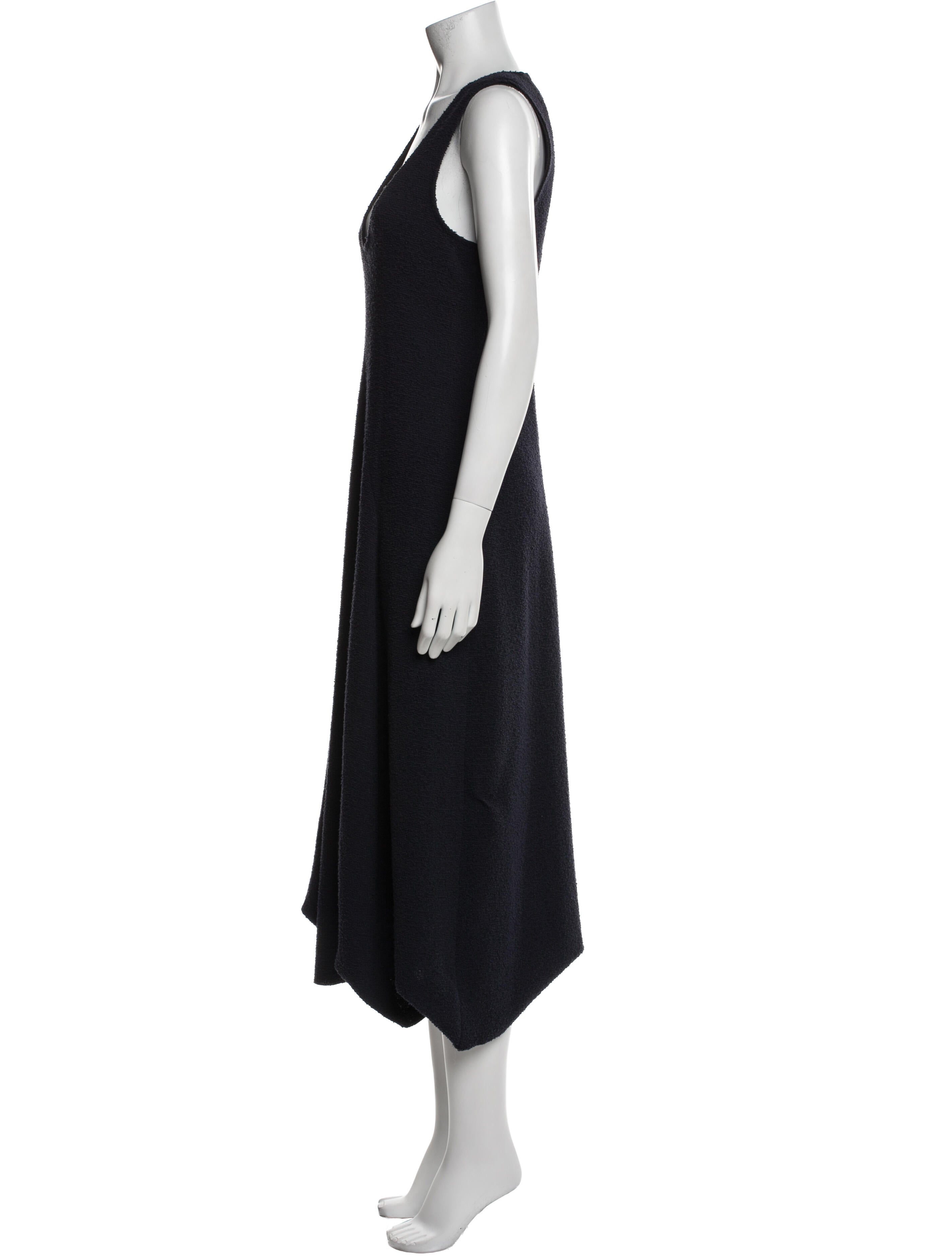 Tibi Scoop Neck Long Dress