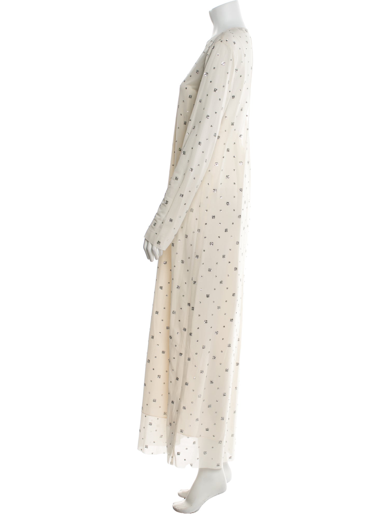 Tibi Polka Dot Print Long Dress
