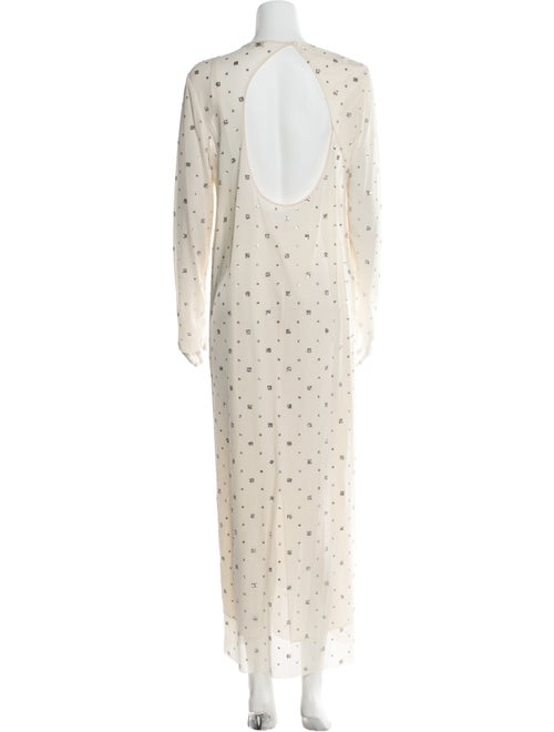 Tibi Polka Dot Print Long Dress