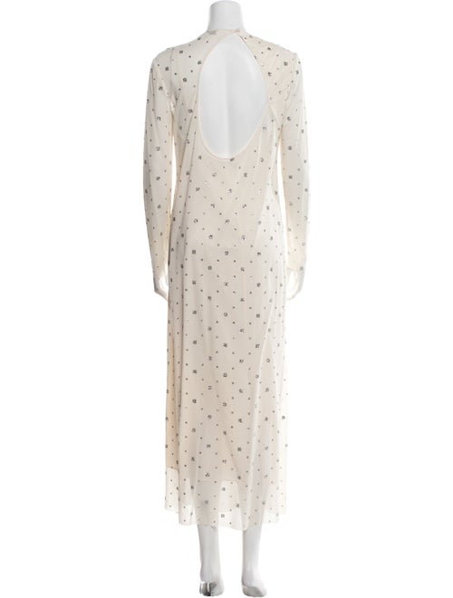 Tibi Polka Dot Print Long Dress