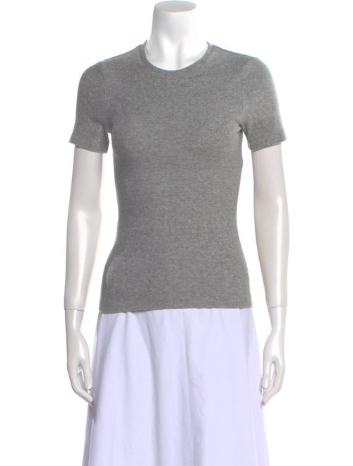 Tibi Terry Cloth Crew Neck T-Shirt