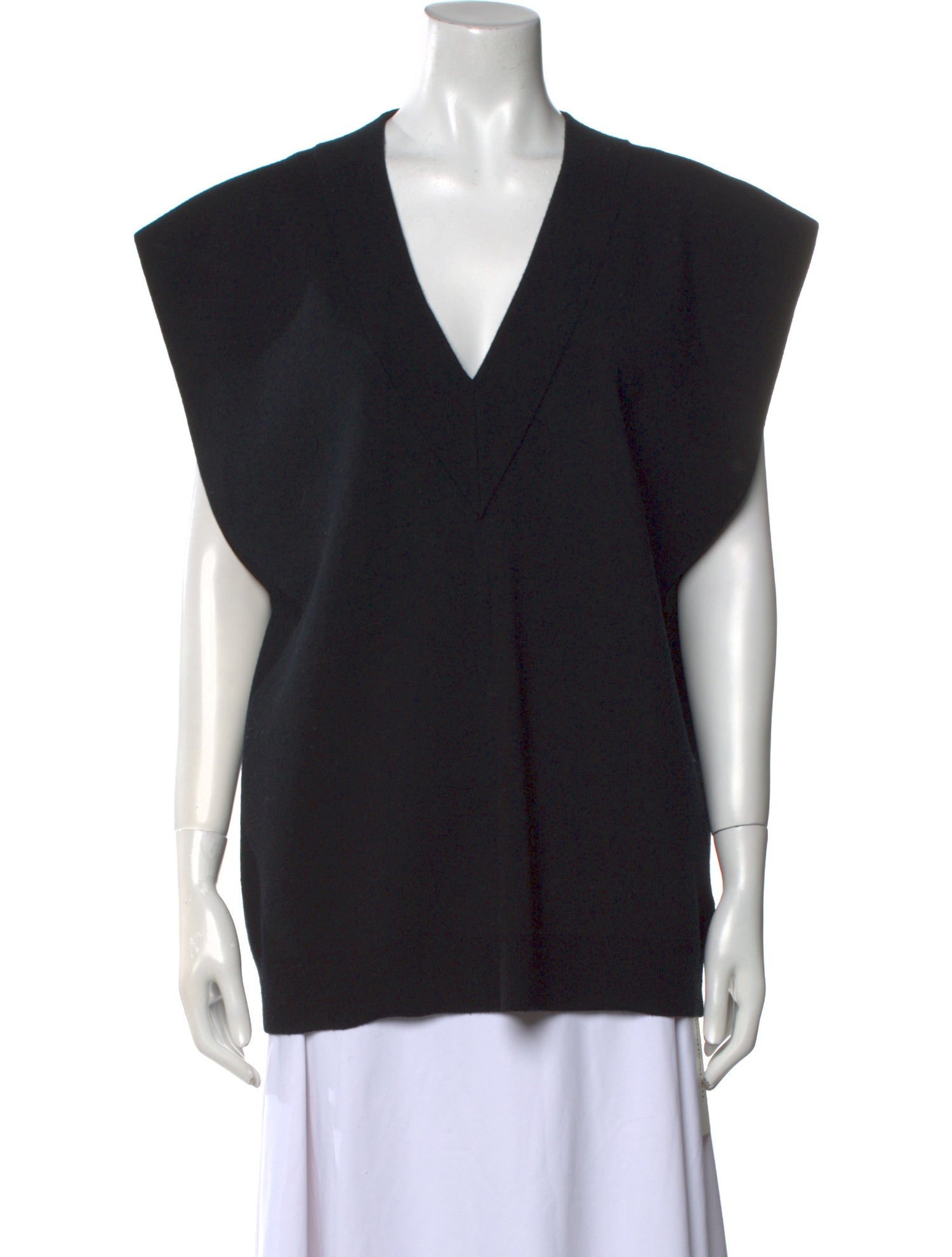 Tibi Merino Wool V-Neck Blouse