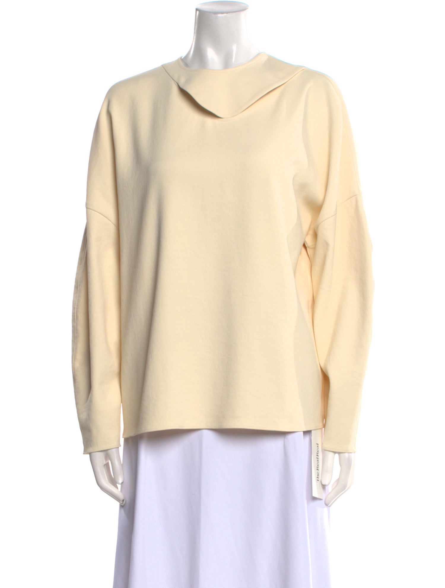 Tibi Cowl Neck Long Sleeve Sweatshirt