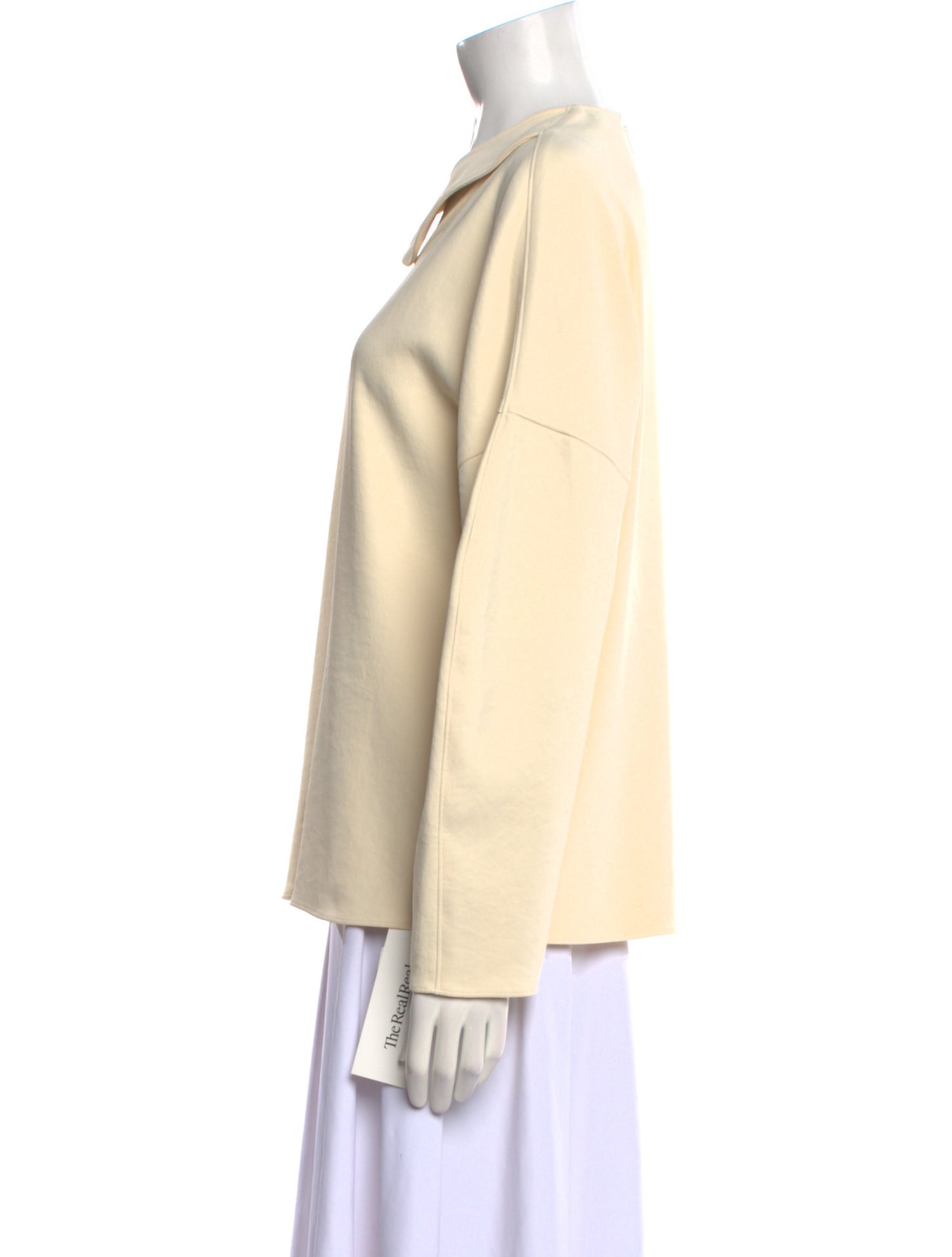 Tibi Cowl Neck Long Sleeve Sweatshirt