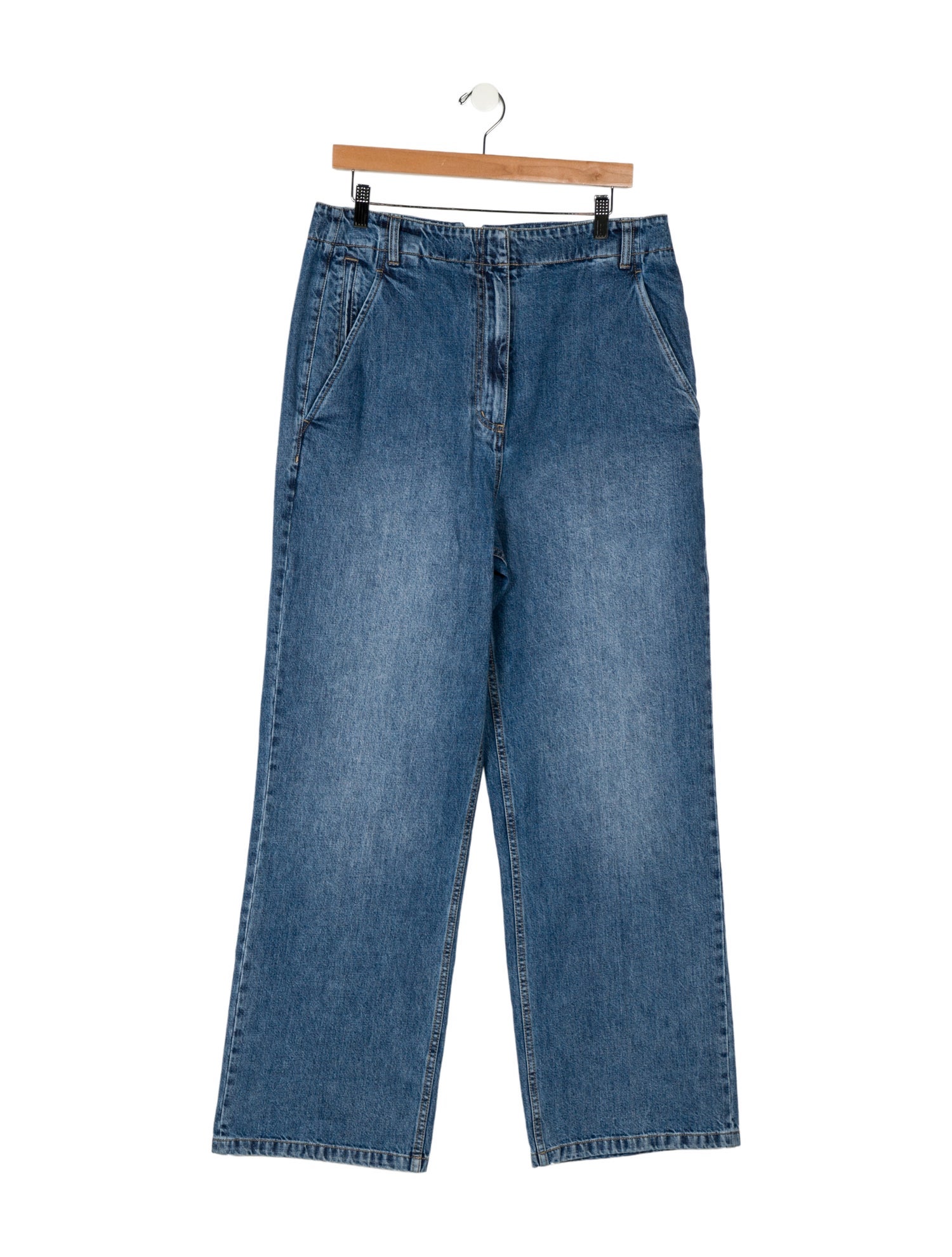 Tibi High-Rise Wide Leg Jeans