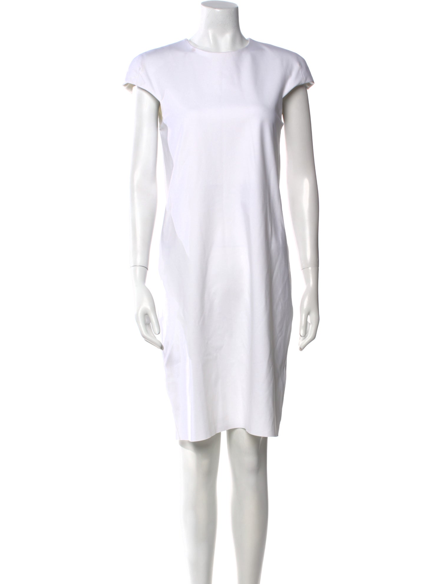 Tibi Crew Neck Knee-Length Dress