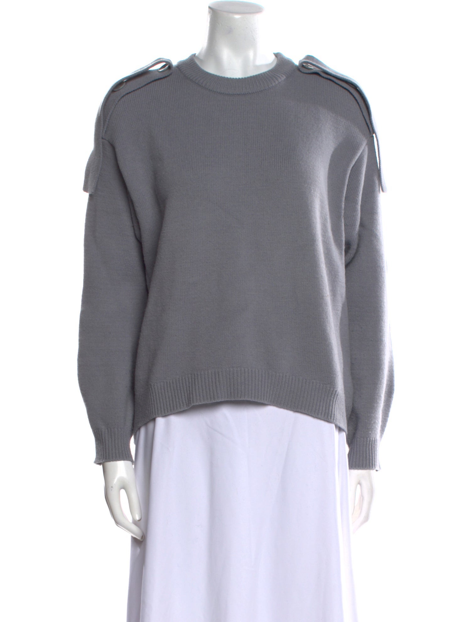 Tibi Wool Crew Neck Sweater
