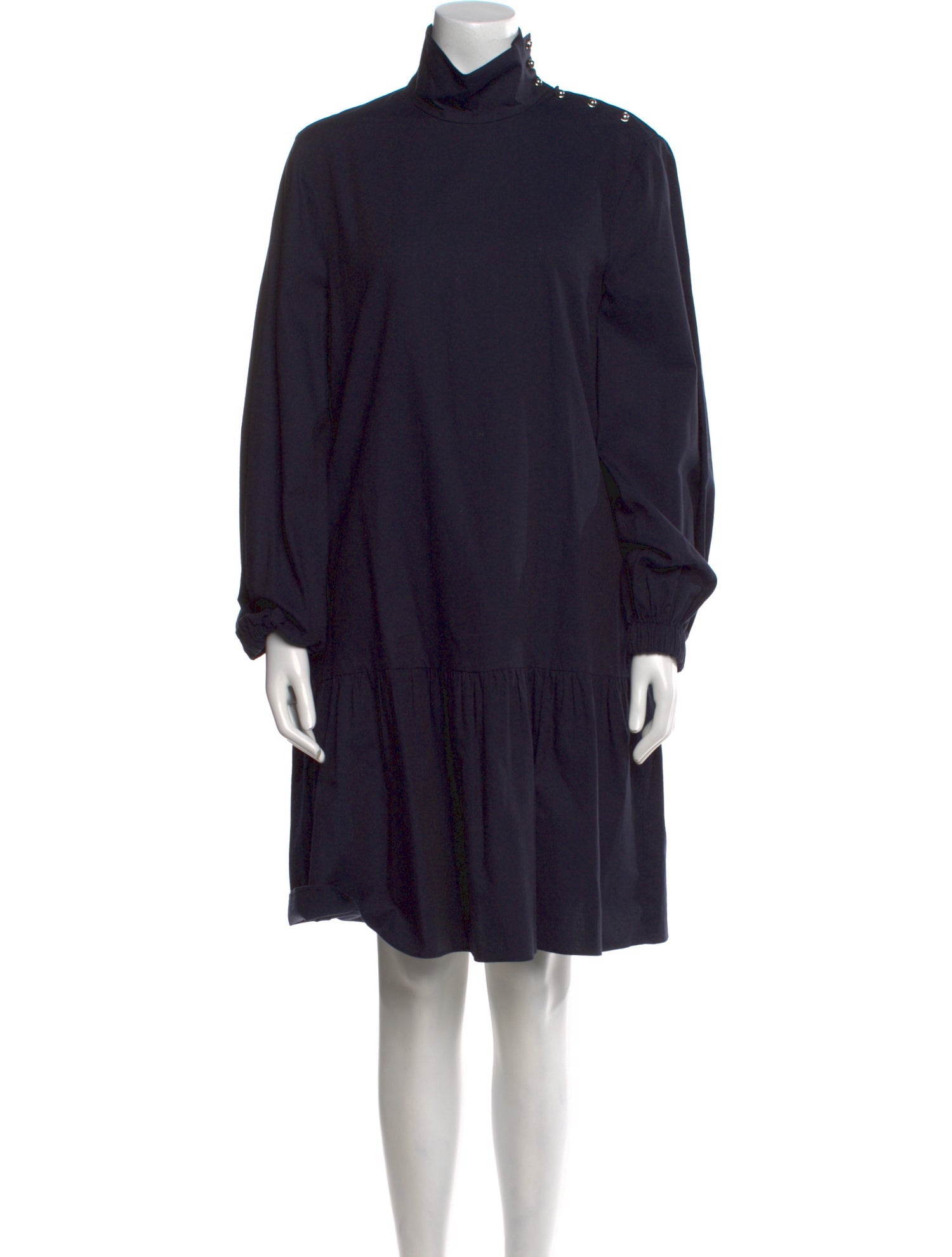 Tibi Turtleneck Knee-Length Dress