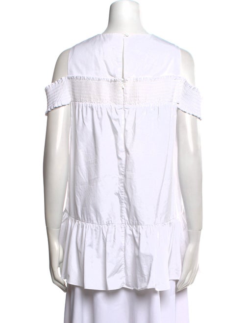 Tibi Crew Neck Short Sleeve Top