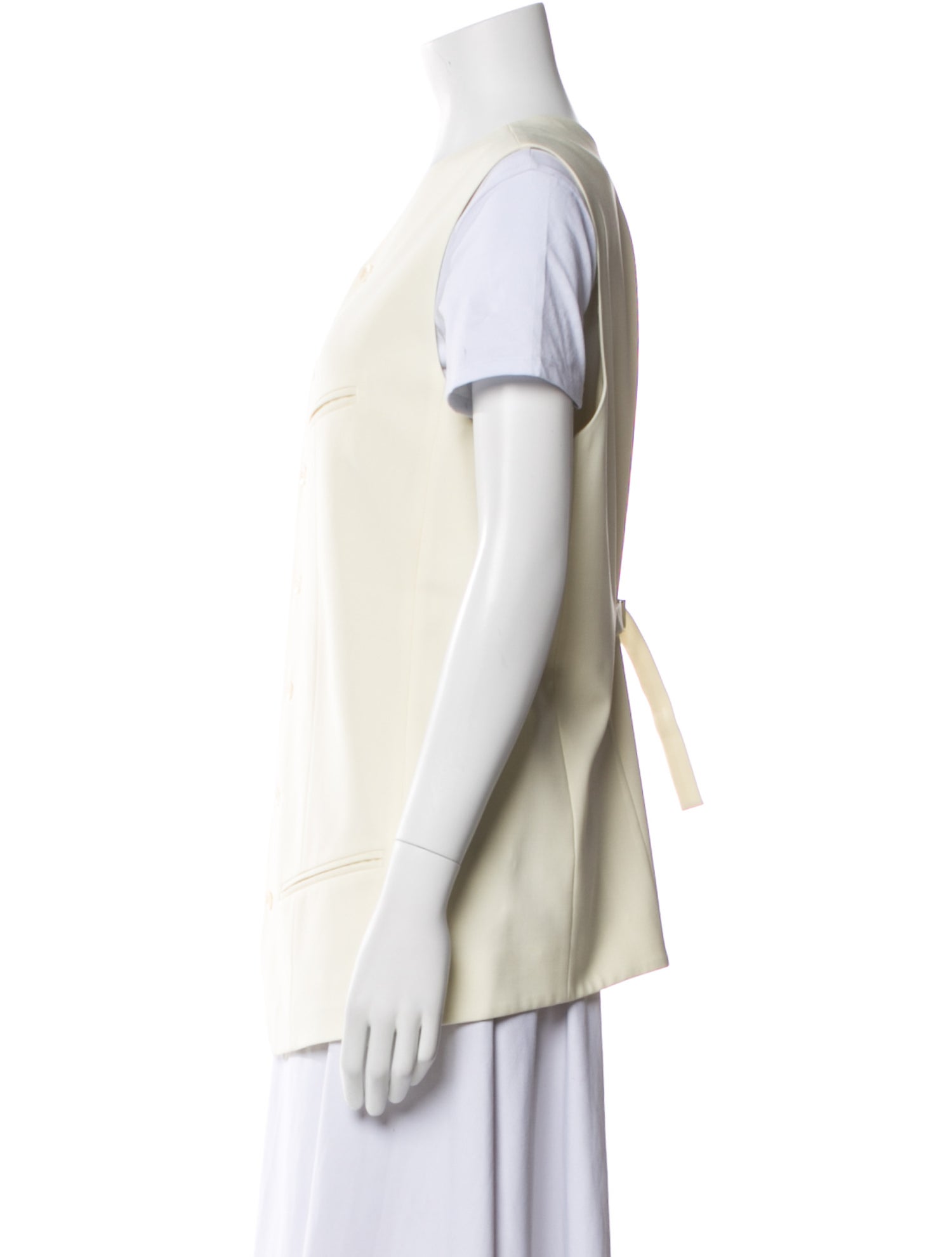 Tibi Short Sleeve Button-Up Top