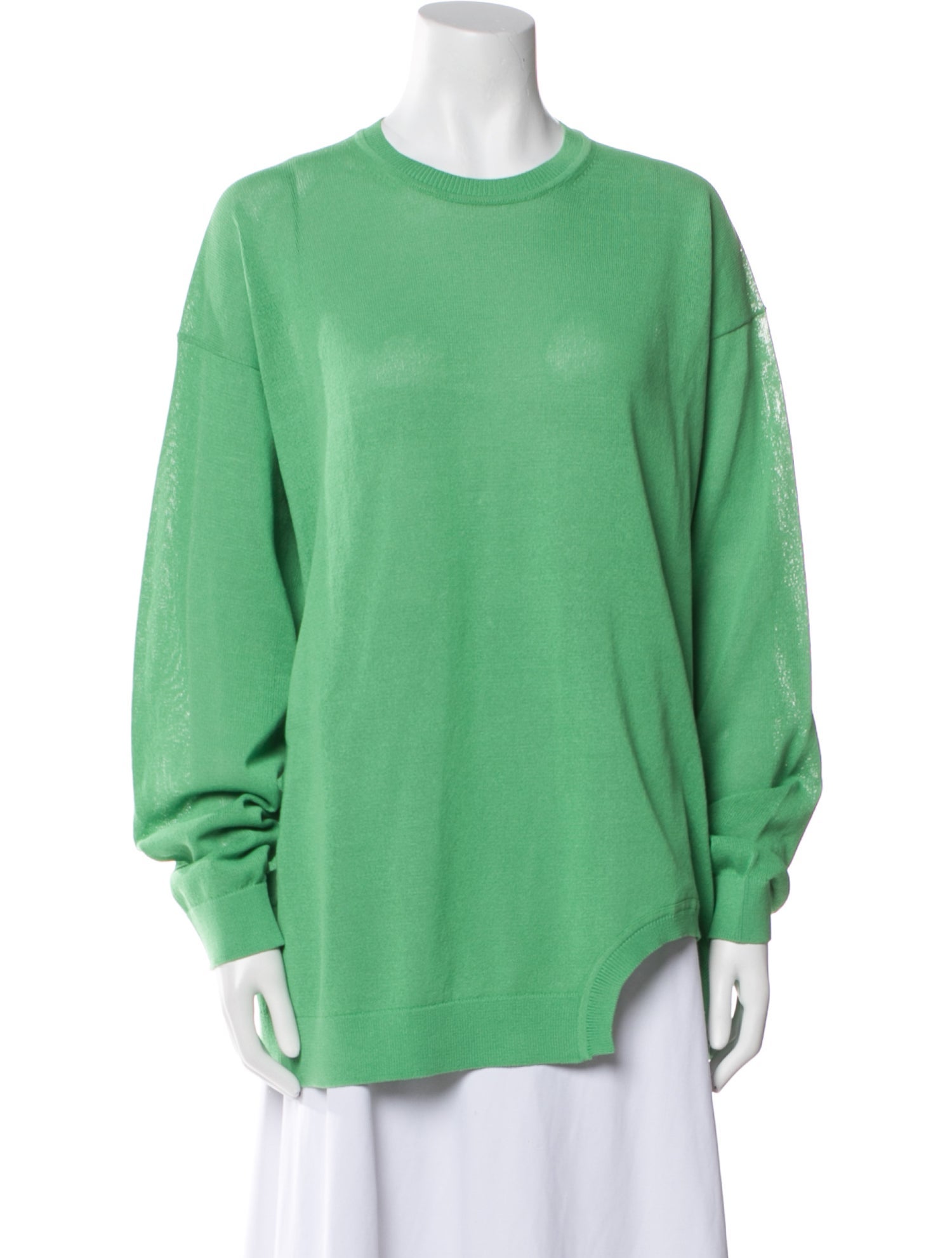 Tibi Crew Neck Long Sleeve Sweatshirt