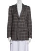 Tibi Plaid Print Blazer