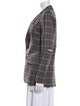 Tibi Plaid Print Blazer