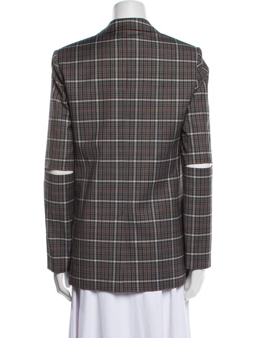 Tibi Plaid Print Blazer