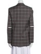 Tibi Plaid Print Blazer