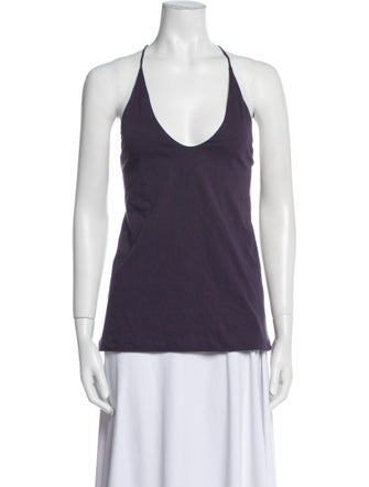 Tibi Scoop Neck Sleeveless Top