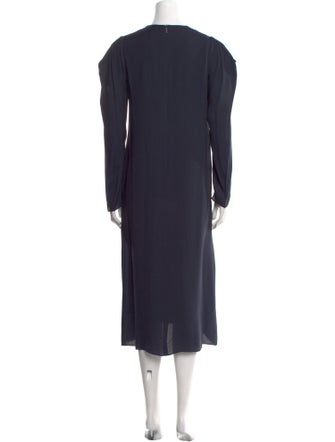 Tibi Crew Neck Long Dress
