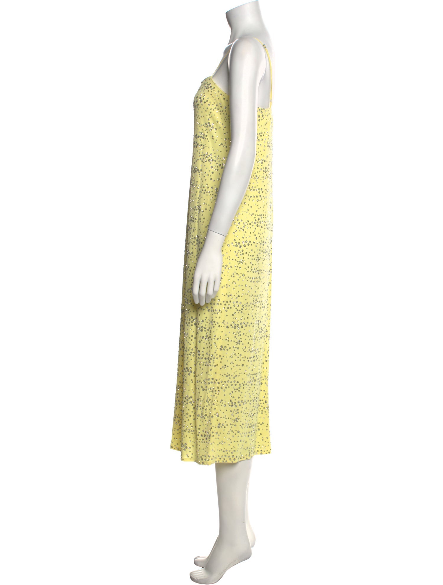 Tibi Printed Long Dress