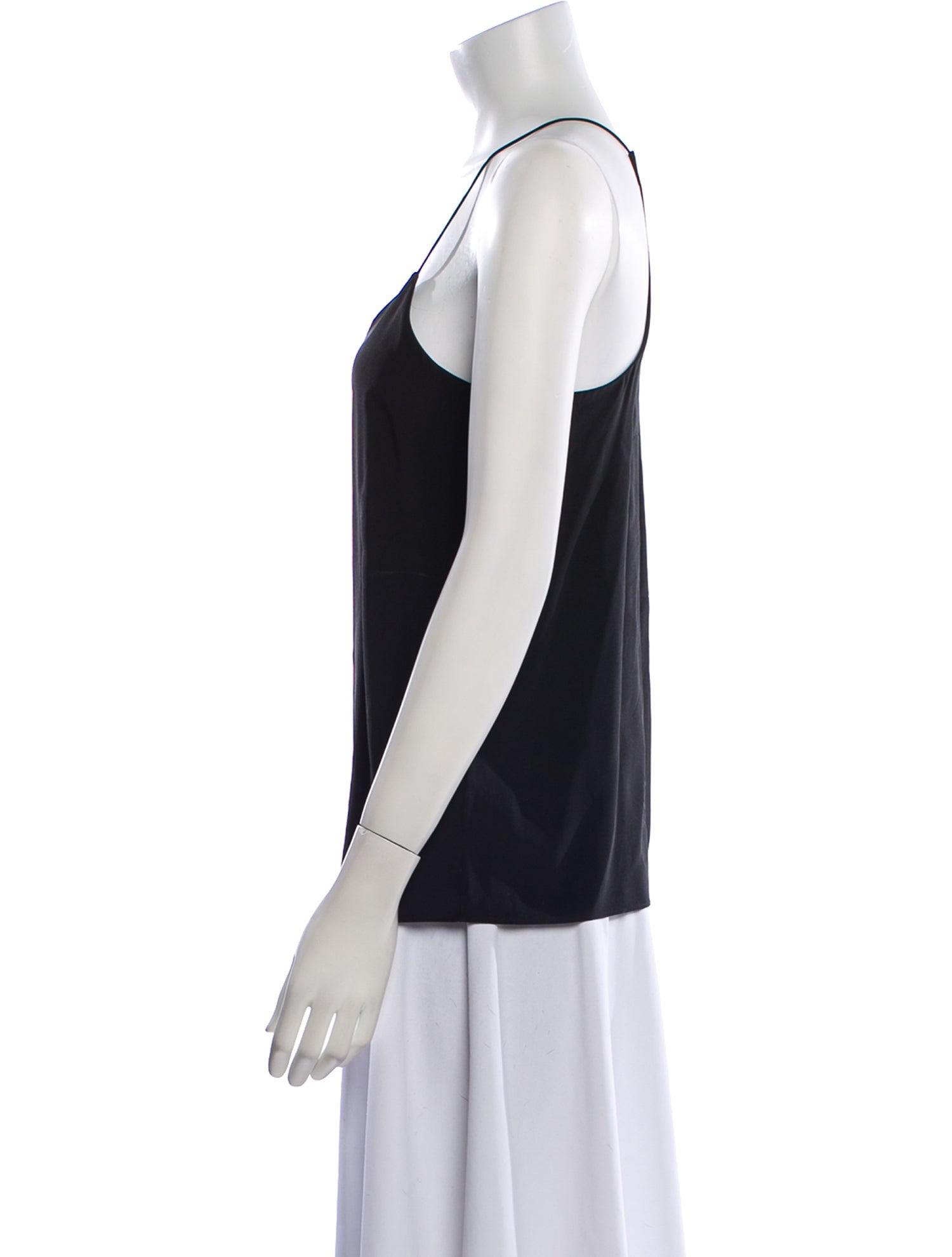 Tibi Silk V-Neck Top
