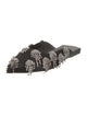 Tibi Satin Crystal Embellishments Mules