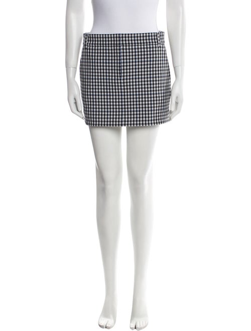 Tibi Plaid Print Mini Skirt