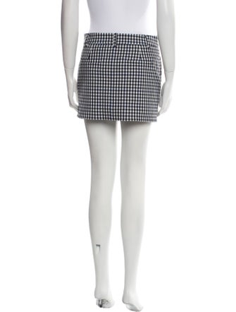 Tibi Plaid Print Mini Skirt