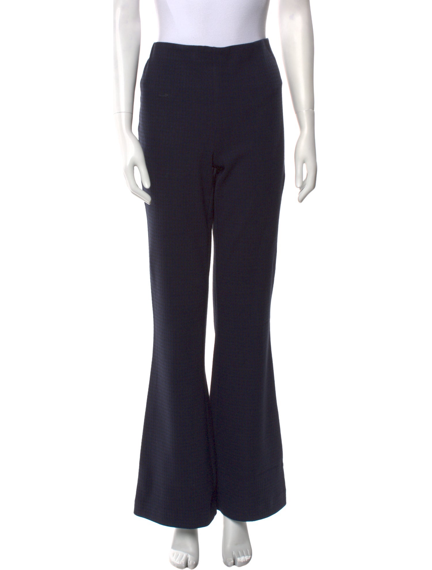 Tibi Plaid Print Wide Leg Pants