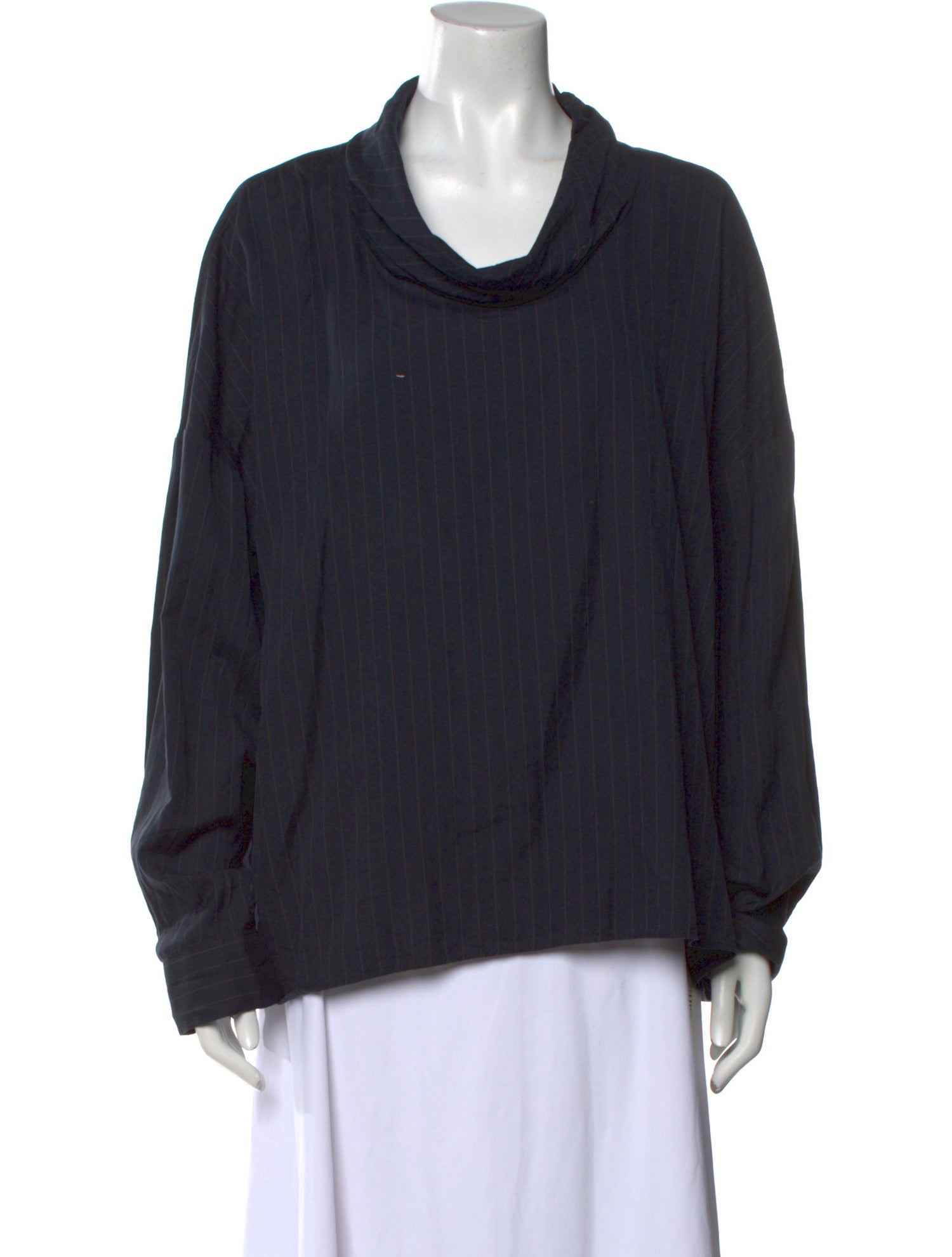 Tibi Cowl Neck Long Sleeve Sweatshirt