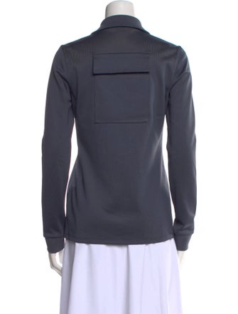 Tibi V-Neck Long Sleeve Sweatshirt