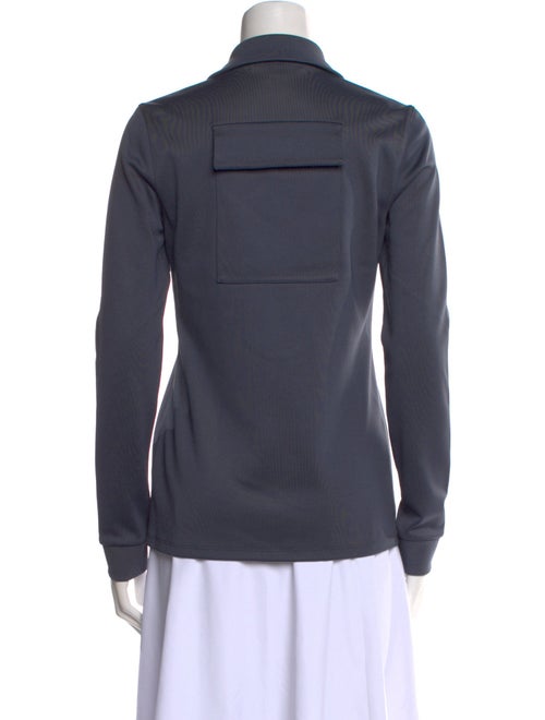 Tibi V-Neck Long Sleeve Sweatshirt