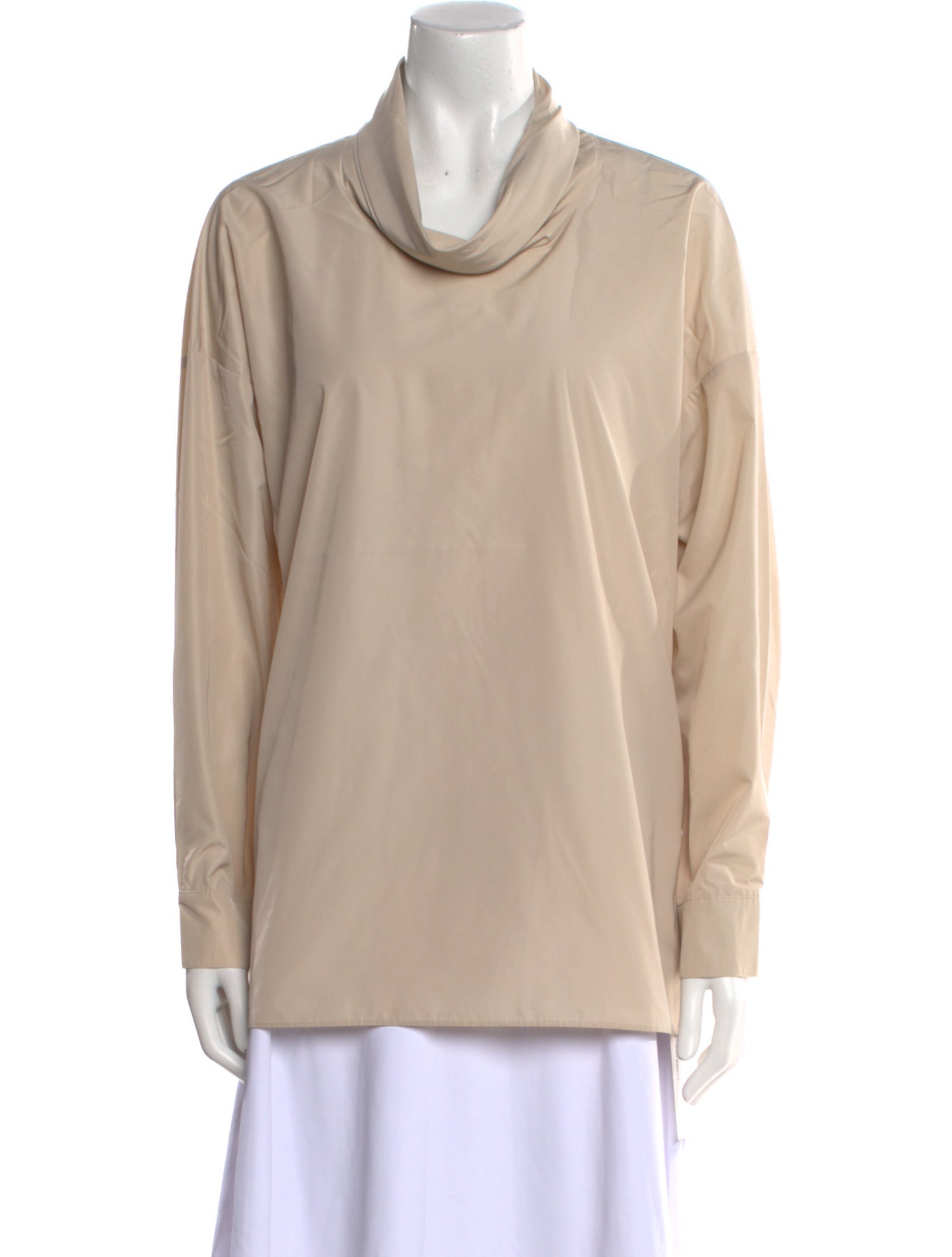 Tibi Cowl Neck Long Sleeve Sweatshirt