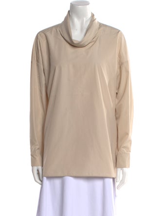 Tibi Cowl Neck Long Sleeve Sweatshirt